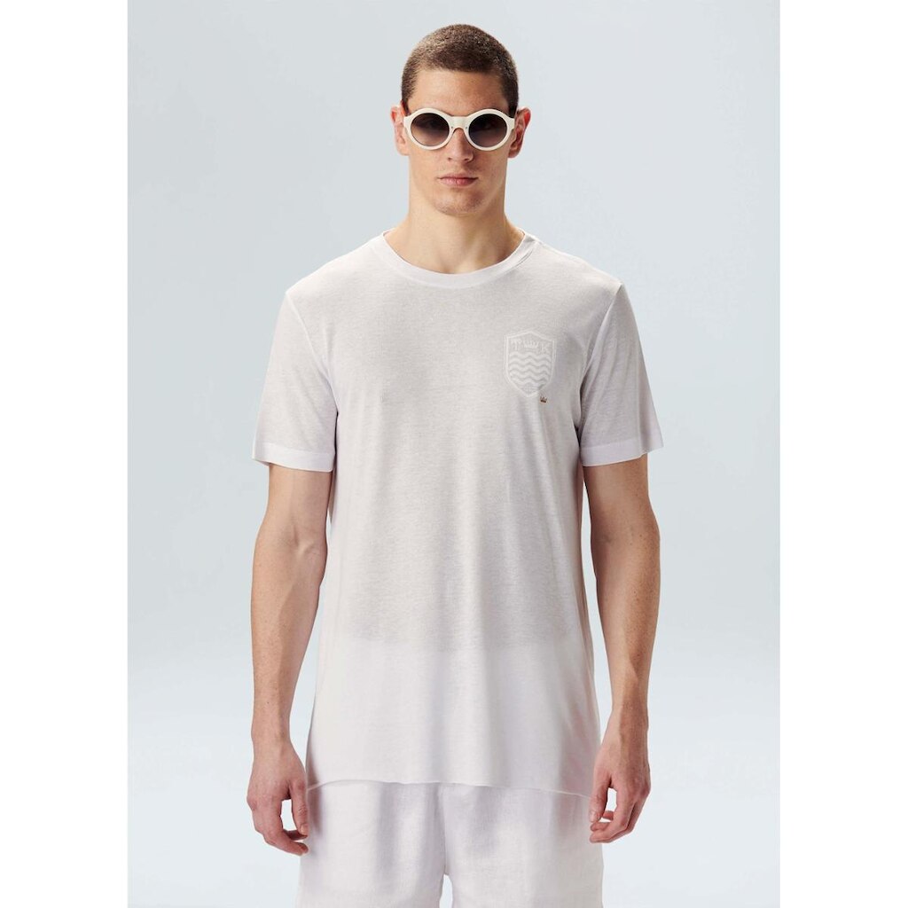T-shirt light brasão white edition OSKLEN