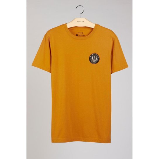 T-Shirt Osklen Vintage Kiteboarding Patche 2 - Laranja Claro Menor preço em T-Shirt Osklen Vintage Kiteboarding Patche 2 - Laranja Claro