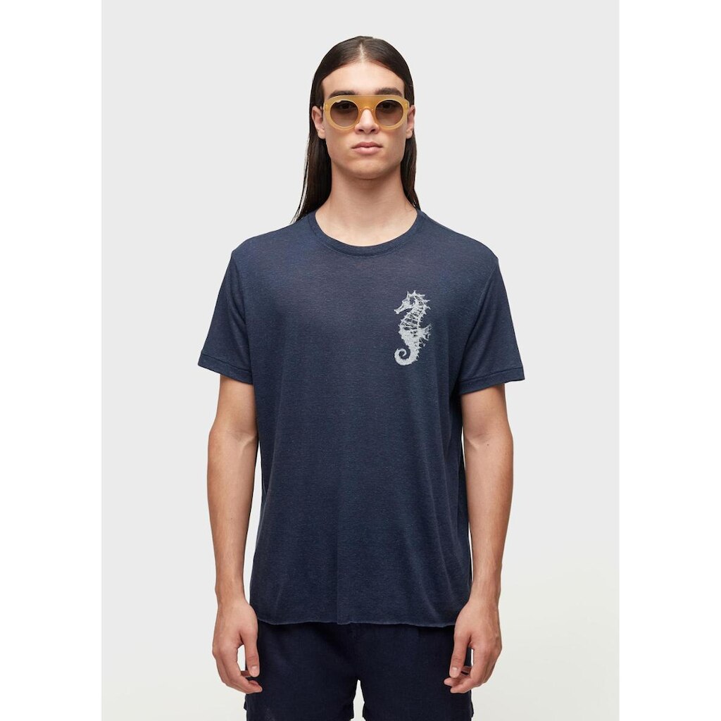 T-shirt seahorse light linen OSKLEN