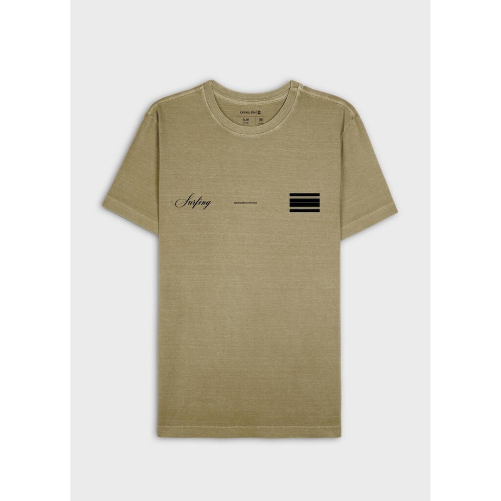 T-shirt slim stone surfing cursive OSKLEN