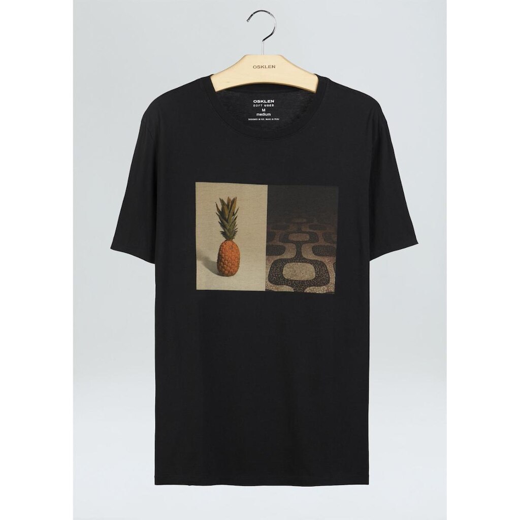 T-shirt soft used abacaxi calçadão OSKLEN