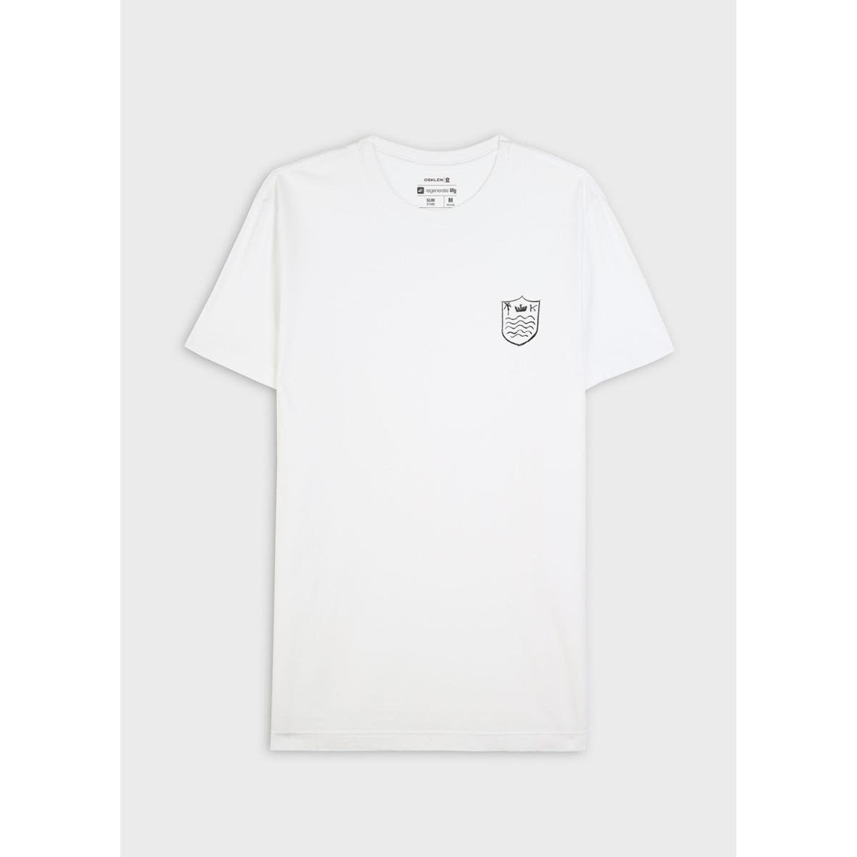 T-shirt stone brasao rough mc OSKLEN Menor preço em T-shirt stone brasao rough mc OSKLEN