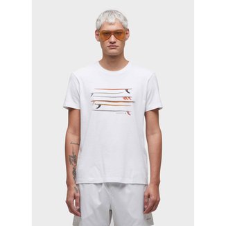 T-shirt vintage listrado pranchas OSKLEN