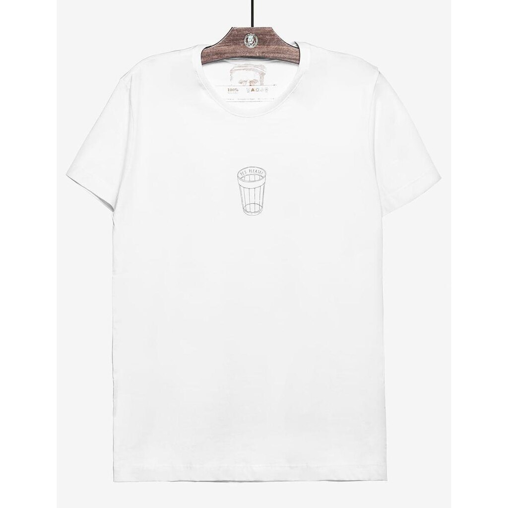 T-SHIRT YES PLEASE BRANCA 104895