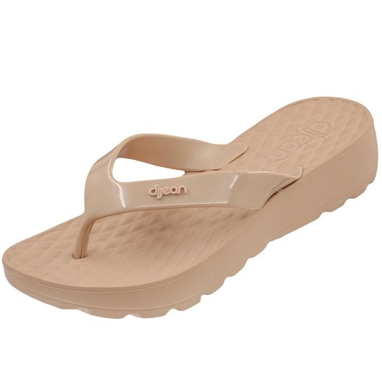 Tamanco Chinelo Feminino Dijean - Nude Menor preço em Tamanco Chinelo Feminino Dijean - Nude