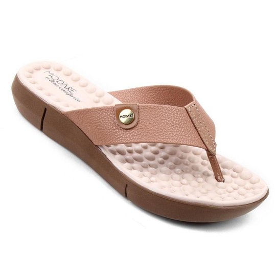 Tamanco Conforto Modare Feminino - Bege Menor preço em Tamanco Conforto Modare Feminino - Bege