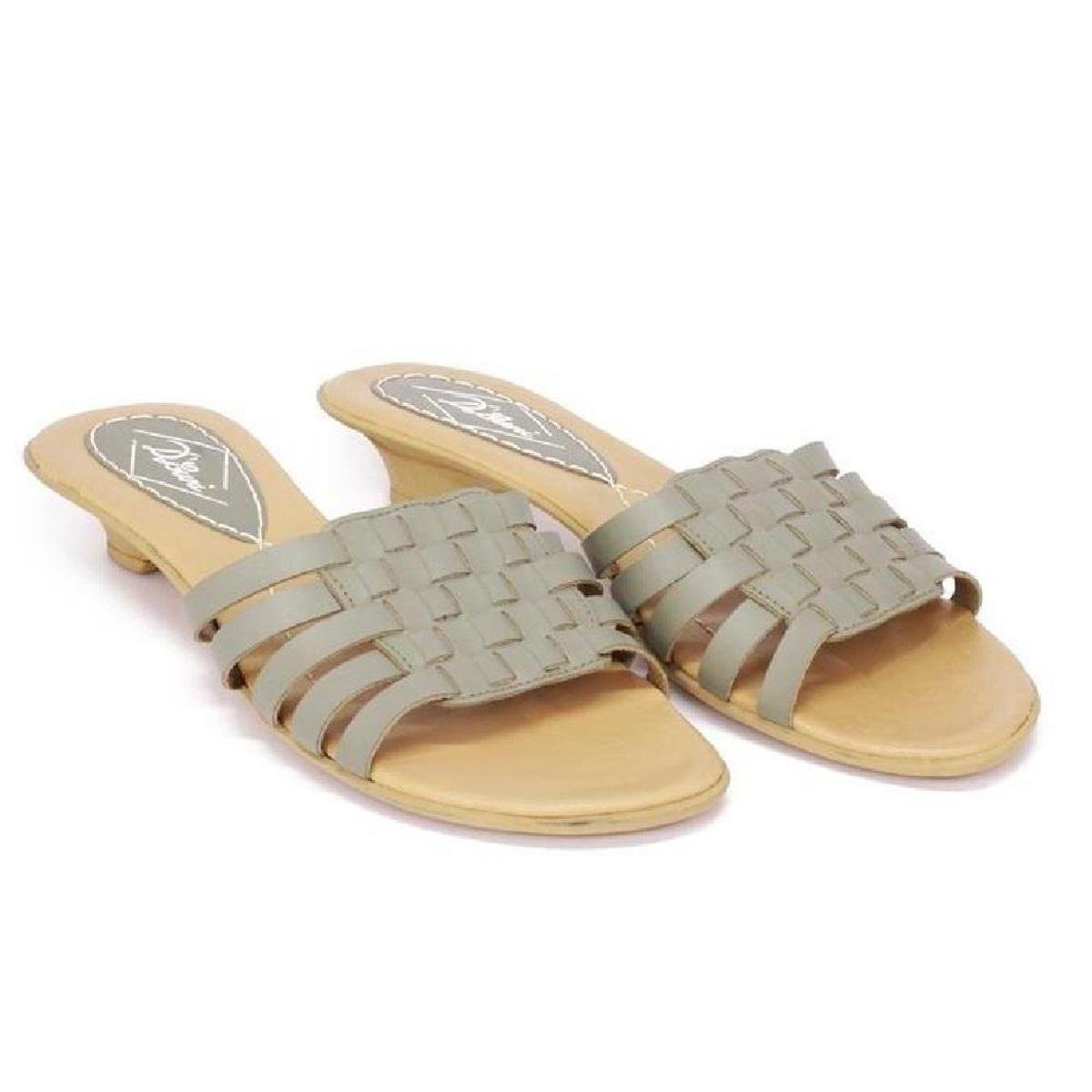 tamanco de couro salto baixo