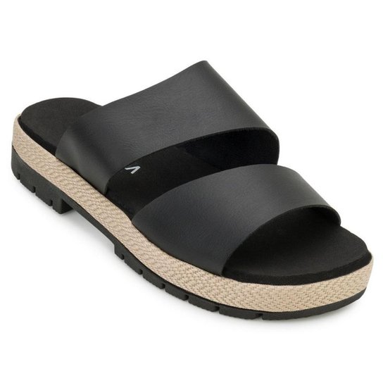 Tamanco Espadrille Via Bella VB19 - Preto