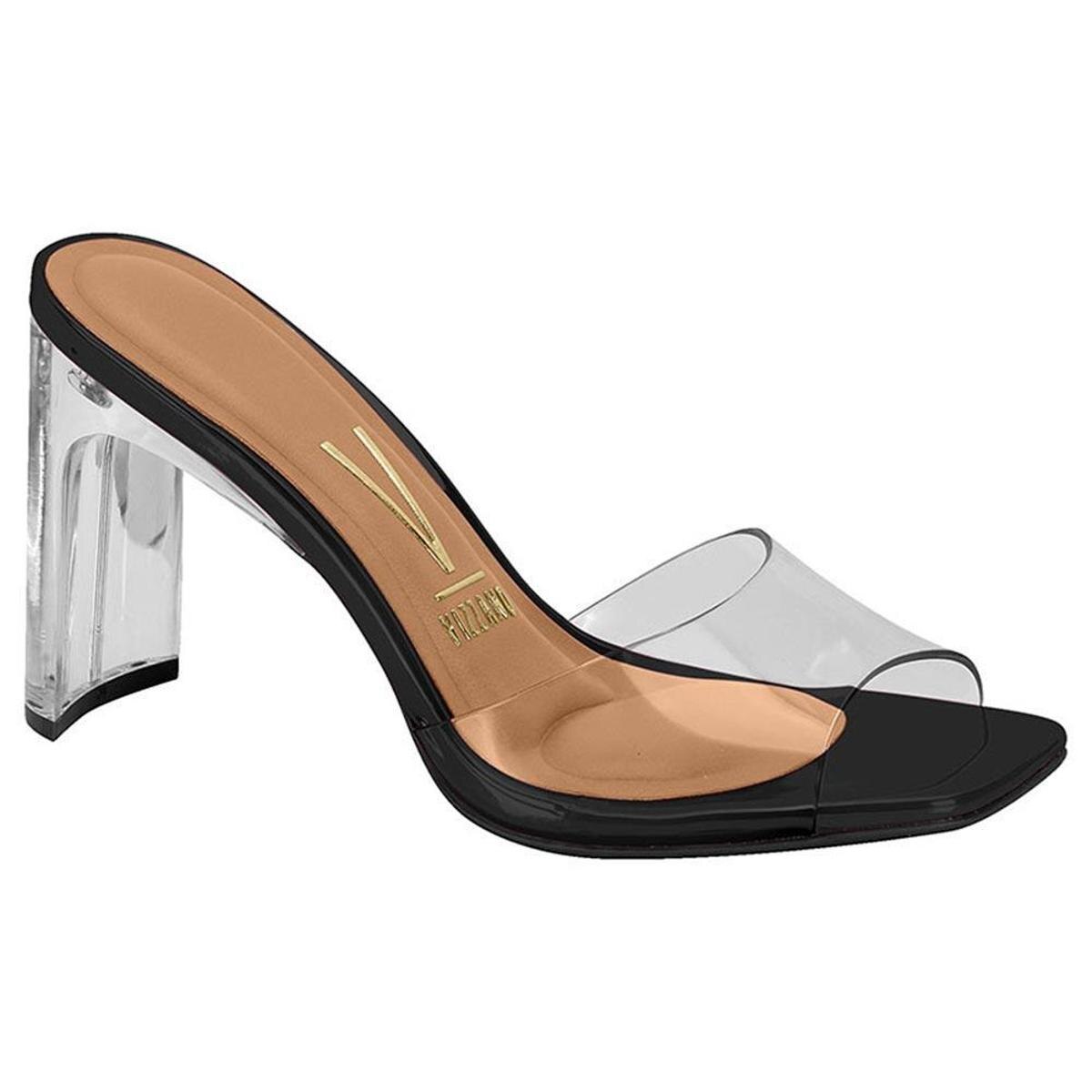 Tamanco Feminino Preto Transparente Vizzano 6457.203 - Preto | Netshoes