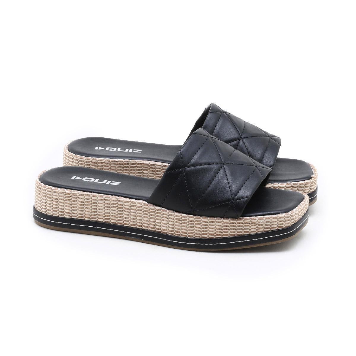 Tamanco Quiz Plataforma - Preto | Netshoes