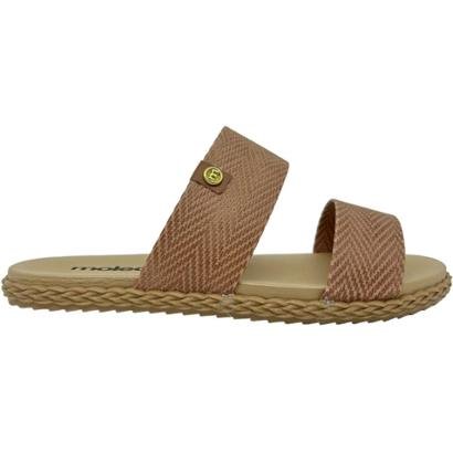 Tamanco Rasteira Duas Talas Feminino Moleca 5452.100 - Nude | Netshoes