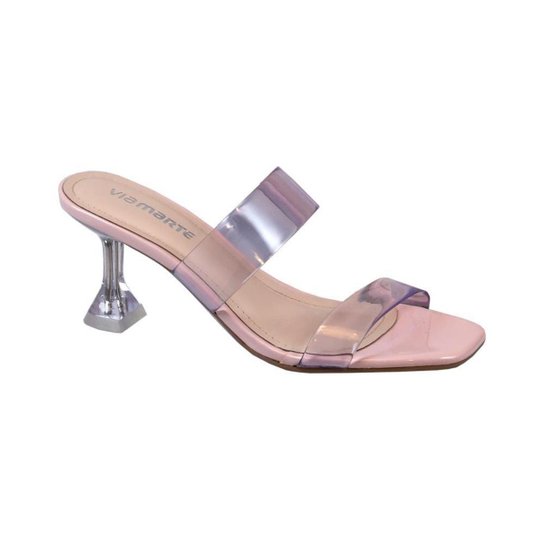 Tamanco Via Marte 20-16402-via Transparente/rose - Rose Gold Menor preço em Tamanco Via Marte 20-16402-via Transparente/rose - Rose Gold