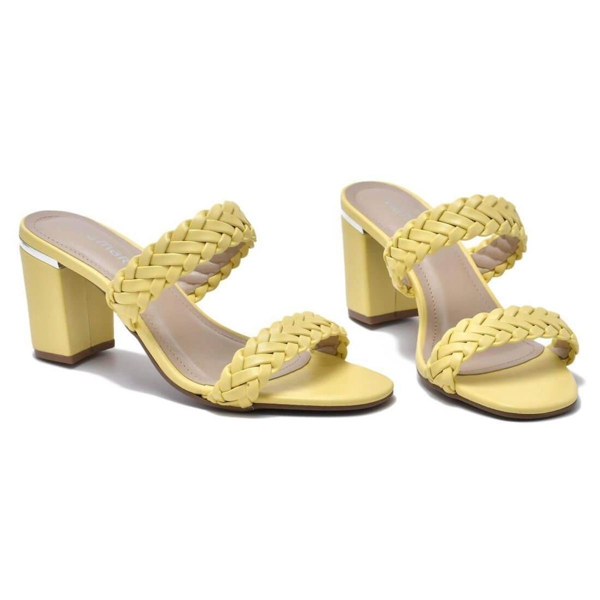 Tamanco Via Marte Feminino - Amarelo | Netshoes