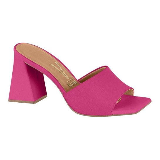 Tamanco Vizzano 6464.100 Salto Medio Grosso Quadrado Casual Feminino - Pink Menor preço em Tamanco Vizzano 6464.100 Salto Medio Grosso Quadrado Casual Feminino - Pink