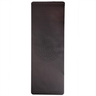 Tapete de Yoga preto estampado Phoenix, PU Borracha 100% Natural, alta aderência 185 x 60cm 4.0mm