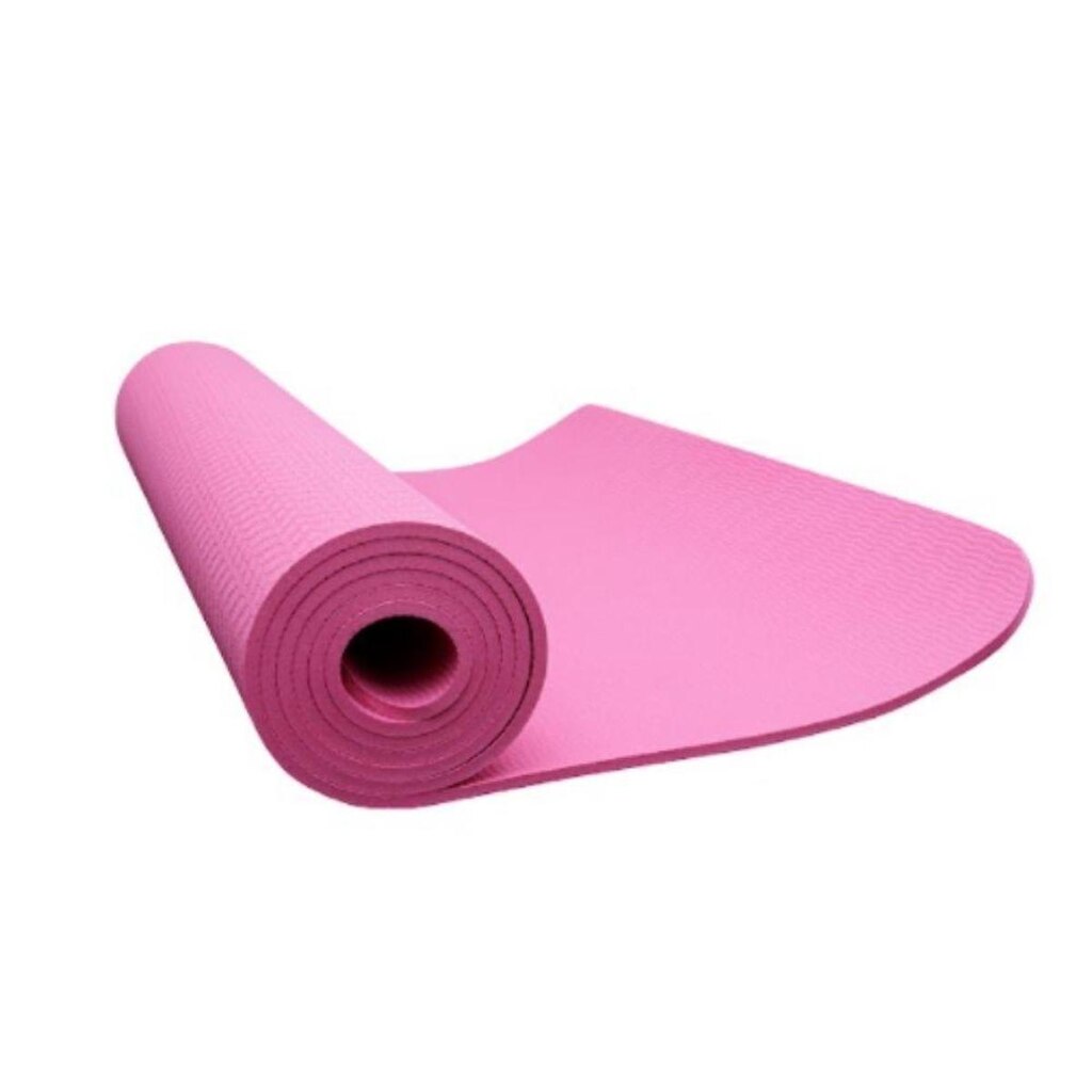 Tapete dupla face para yoga em polyester rosa