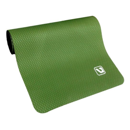 Tapete Para Yoga M2 LiveUp LS3237 - Preto+verde