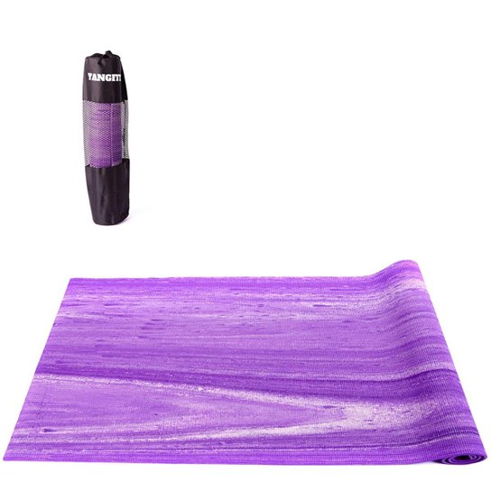 Tapete Yoga Mat Pilates em PVC 6mm Rainbow Com Bolsa Yangfit - Lilás é ruim? Tapete Yoga Mat Pilates em PVC 6mm Rainbow Com Bolsa Yangfit - Lilás é boa?
