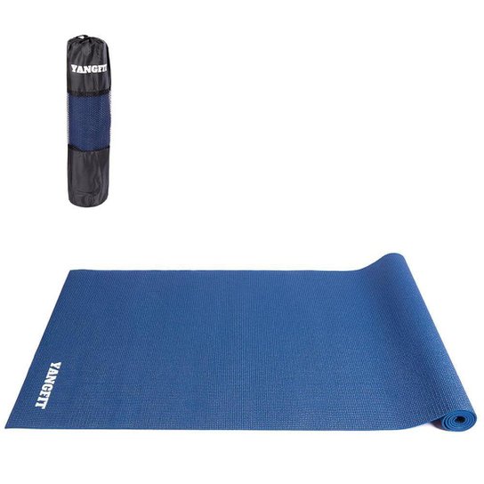Tapete Yoga Mat Pilates Exercícios PVC 4mm Com Bolsa Yangfit - AZUL ESCURO - Azul Escuro Menor preço em Tapete Yoga Mat Pilates Exercícios PVC 4mm Com Bolsa Yangfit - AZUL ESCURO - Azul Escuro