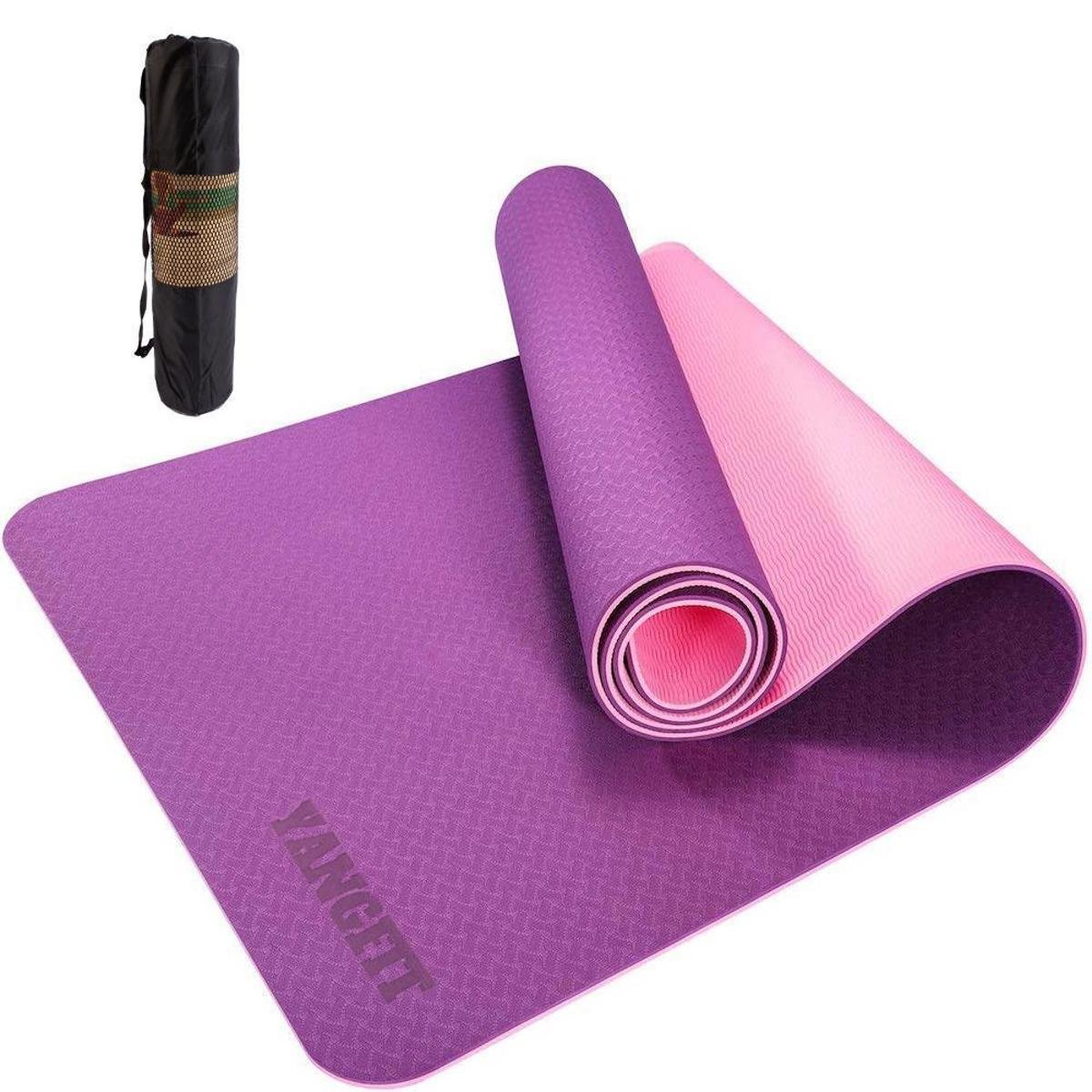Tapete Yoga Mat Pilates Exercícios TPE 6mm Com Bolsa Yangfit Menor preço em Tapete Yoga Mat Pilates Exercícios TPE 6mm Com Bolsa Yangfit