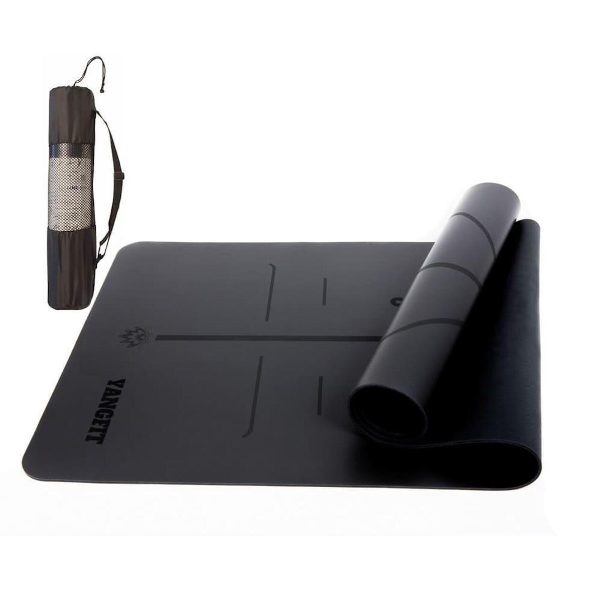 Tapete Yoga Mat PU e Borracha Natural 5mm Com Bolsa Yangfit Menor preço em Tapete Yoga Mat PU e Borracha Natural 5mm Com Bolsa Yangfit