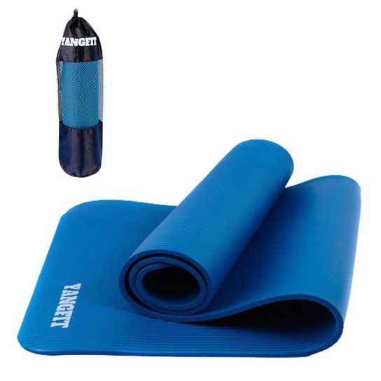 Tapete Yoga Pilates Exercícios com Bolsa 183x61x1,0cm Yangfit - Azul é ruim? Tapete Yoga Pilates Exercícios com Bolsa 183x61x1,0cm Yangfit - Azul é boa?