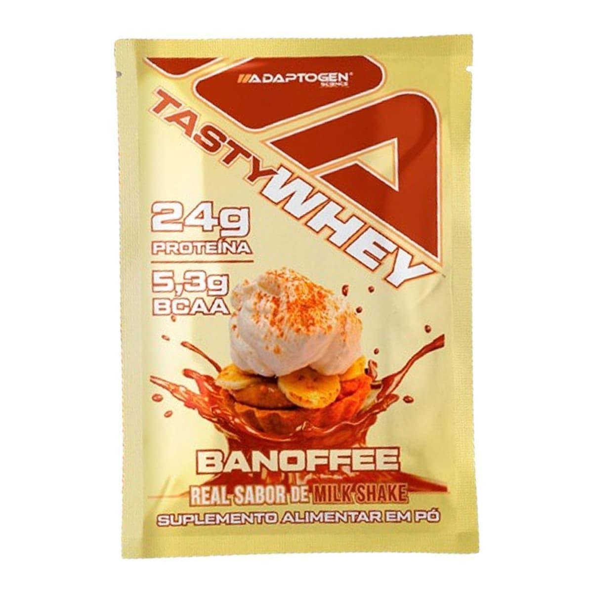 Tasty Whey 3W - 1 Sachê 32g Banoffee - Adoptogen