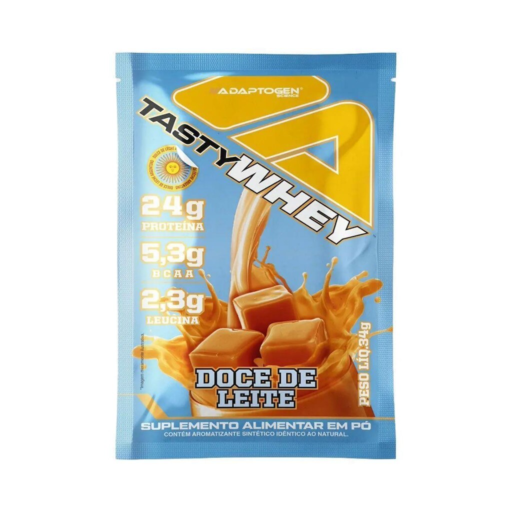 Tasty Whey 3W - 1 Sachê 34g Doce de Leite - Adaptogen