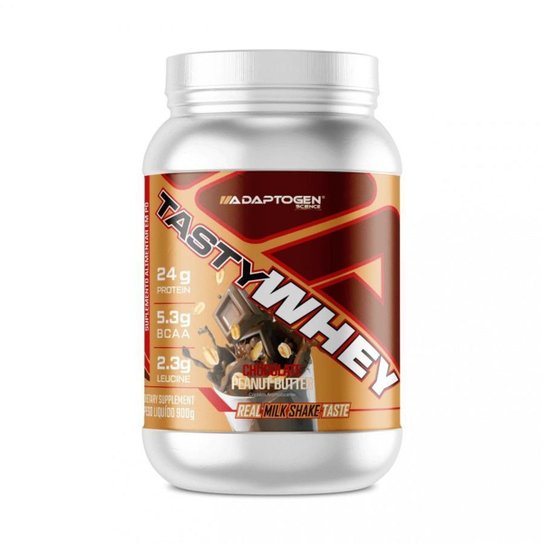 TASTY WHEY 3W 900G ADAPTOGEN - Chocolate Peanut Butter Menor preço em TASTY WHEY 3W 900G ADAPTOGEN - Chocolate Peanut Butter