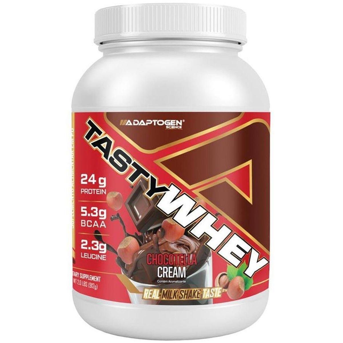 Tasty Whey Adaptogen 100% Pure Whey 3w 900g Chocotella Menor preço em Tasty Whey Adaptogen 100% Pure Whey 3w 900g Chocotella