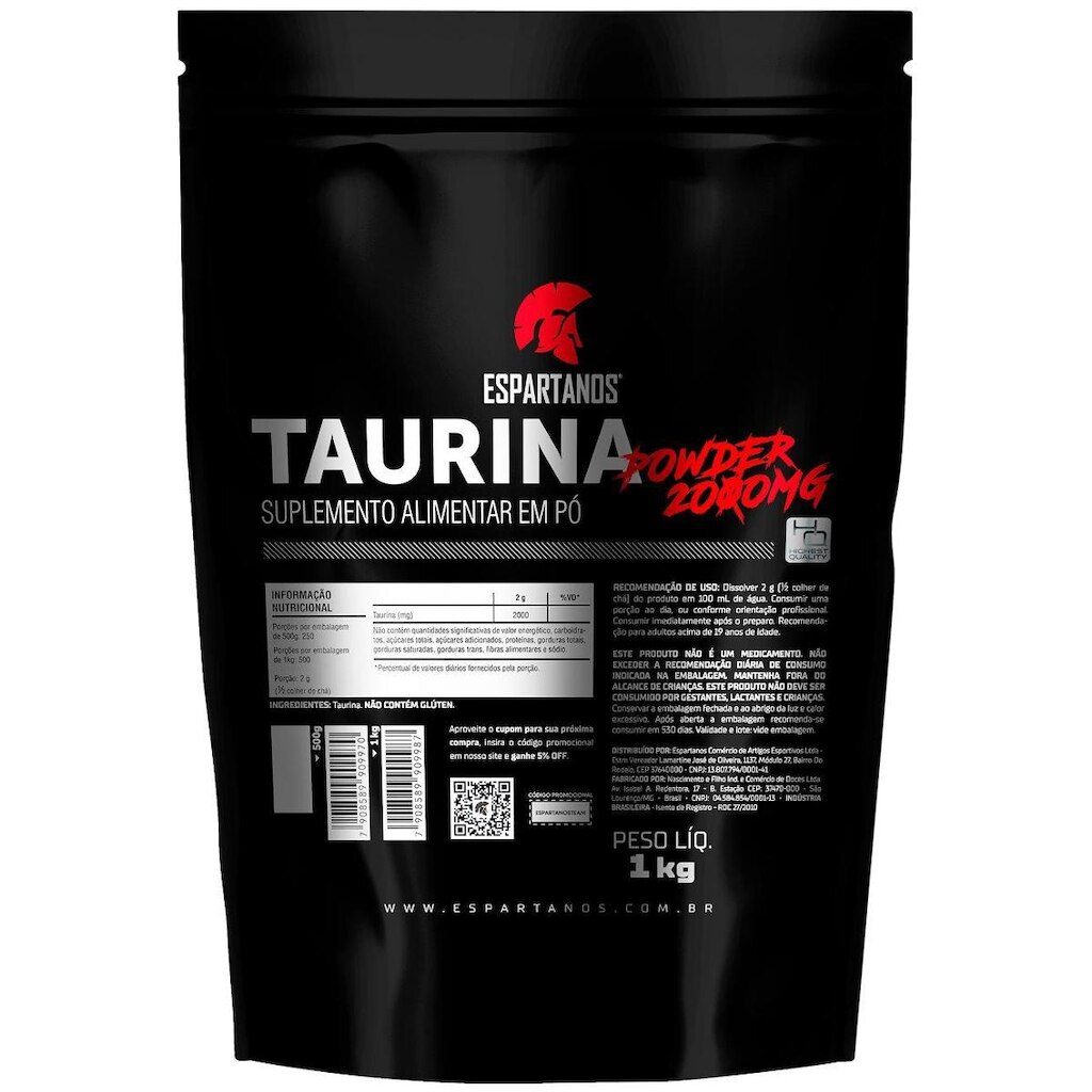 Taurina Powder 2000mg 1 kg - Espartanos