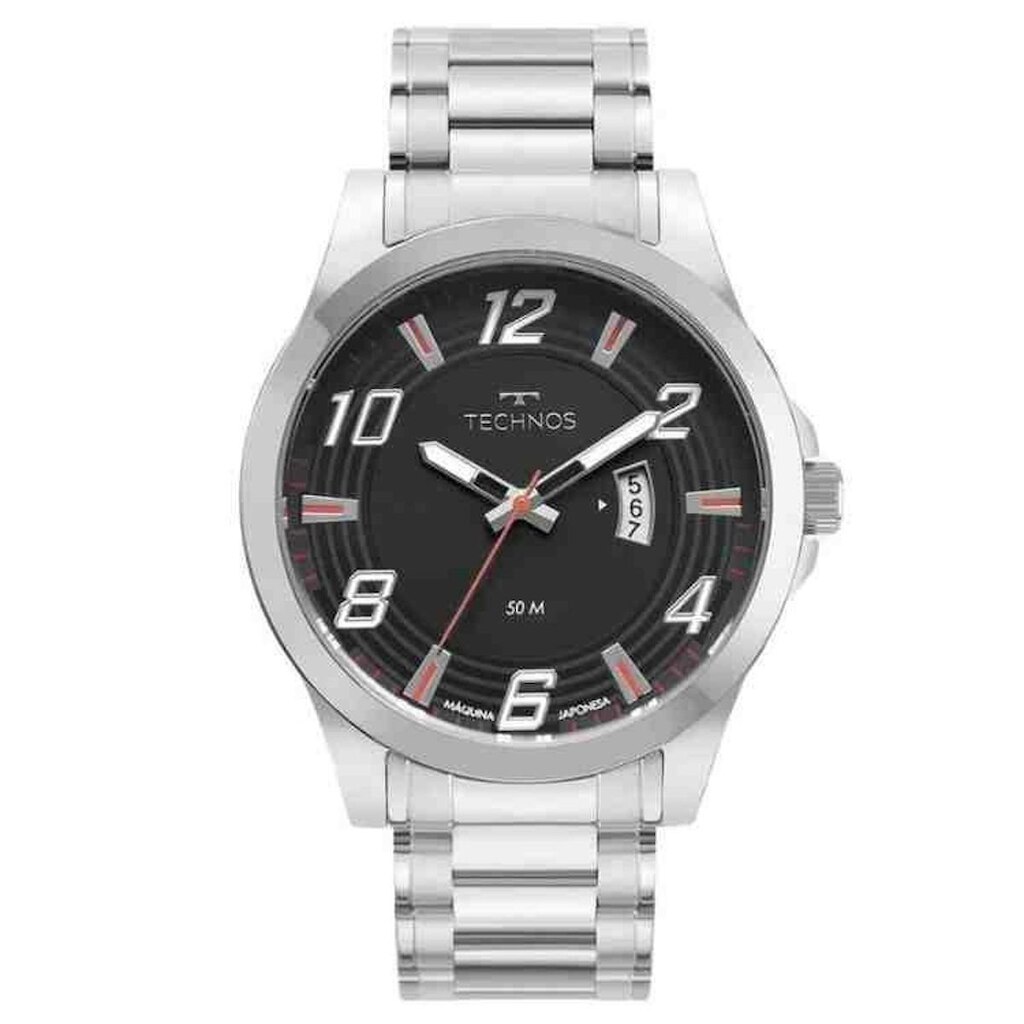TECHNOS MASCULINO ANALÓGICO PRATA 2115NAG/1P