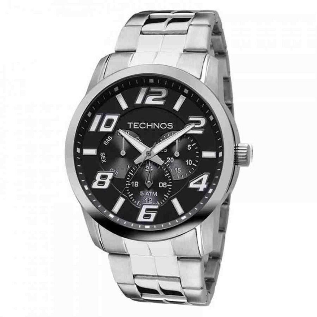 TECHNOS MASCULINO RACER PRATA 6P29AFTS/1P