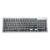 TECLADO BLUETOOTH OEX TC504 PRETO COM PRATA - Preto+Prata