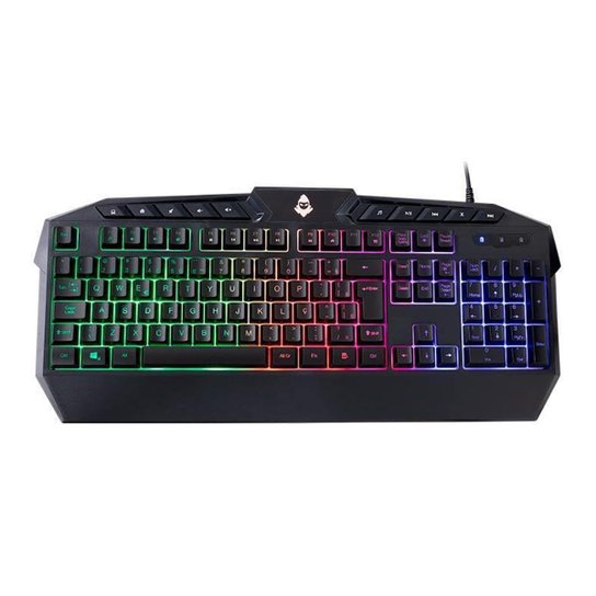Teclado Gamer Mancer Necro Rainbow RGB, MCR-NCR-01 - Preto