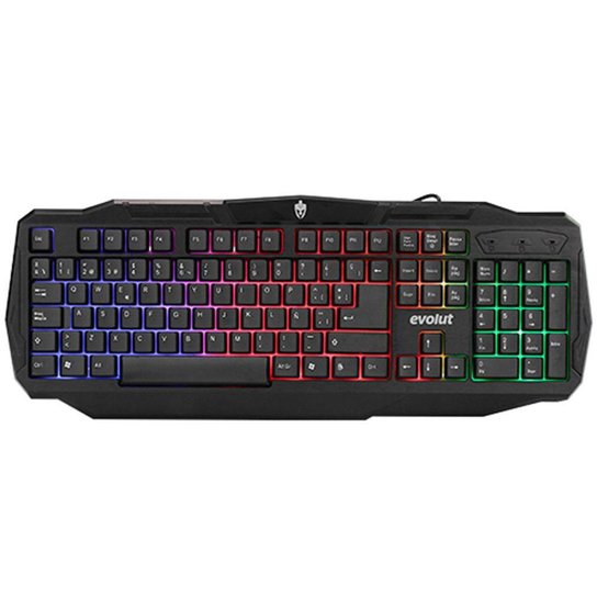 Teclado Gamer Membrana Evolut EG207 Ranger Preto - Preto