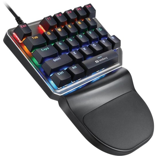 Teclado Gamer Motospeed K27 Preto Switch Azul Rainbow - Preto