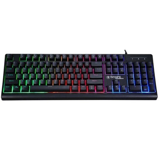 Teclado Gamer Semi Mecânico 0541 Bright - Preto