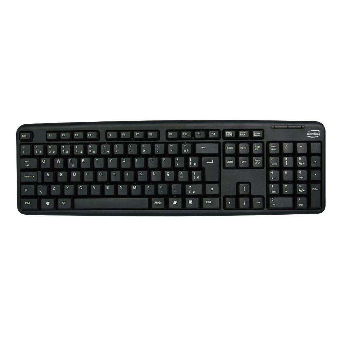 Teclado Gamer Tc308 Usb Newlink Qwerty Português Brasil Preto Menor preço em Teclado Gamer Tc308 Usb Newlink Qwerty Português Brasil Preto