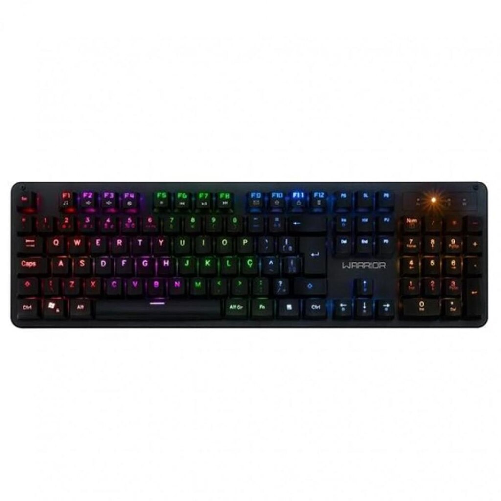 Teclado Gamer Warrior Dunky Mecanico Led Rainbow