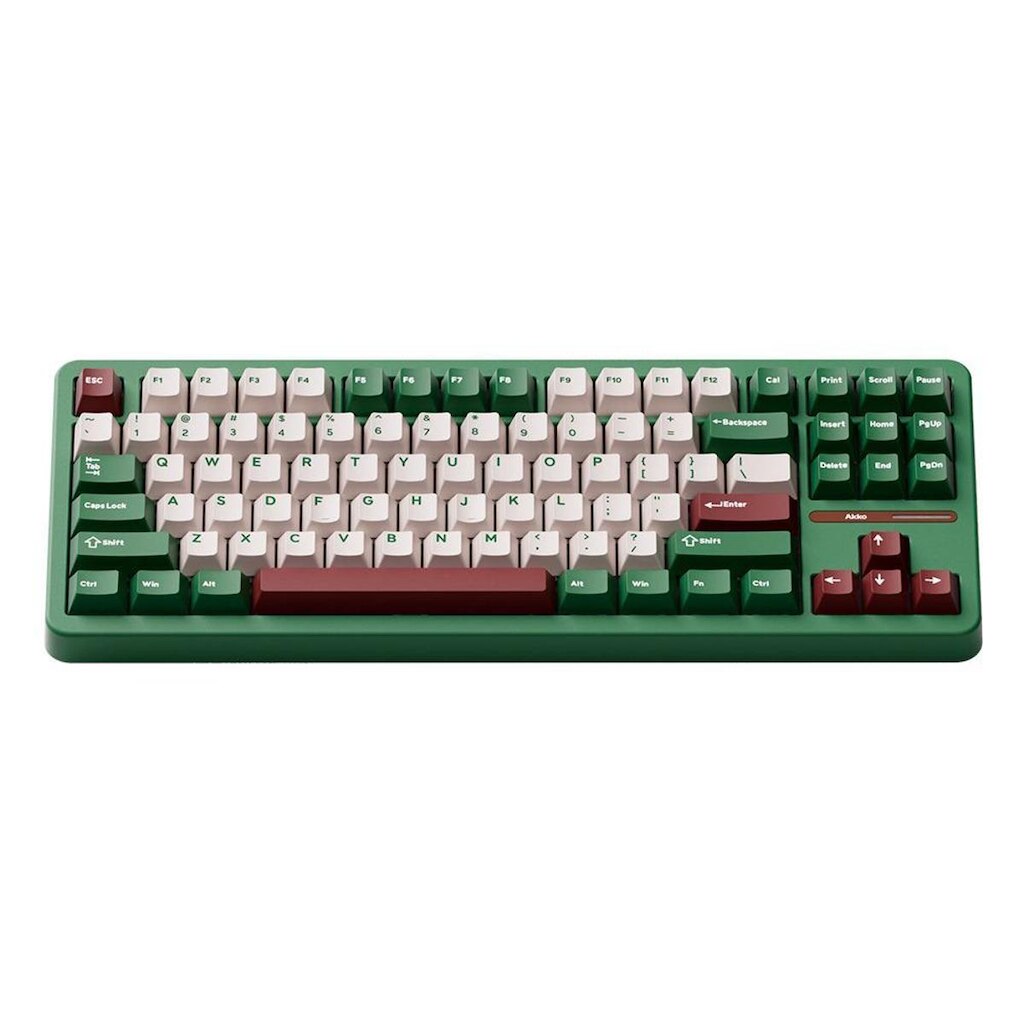 Teclado Mecânico Akko TAC87 RGB Matcha Red Bean