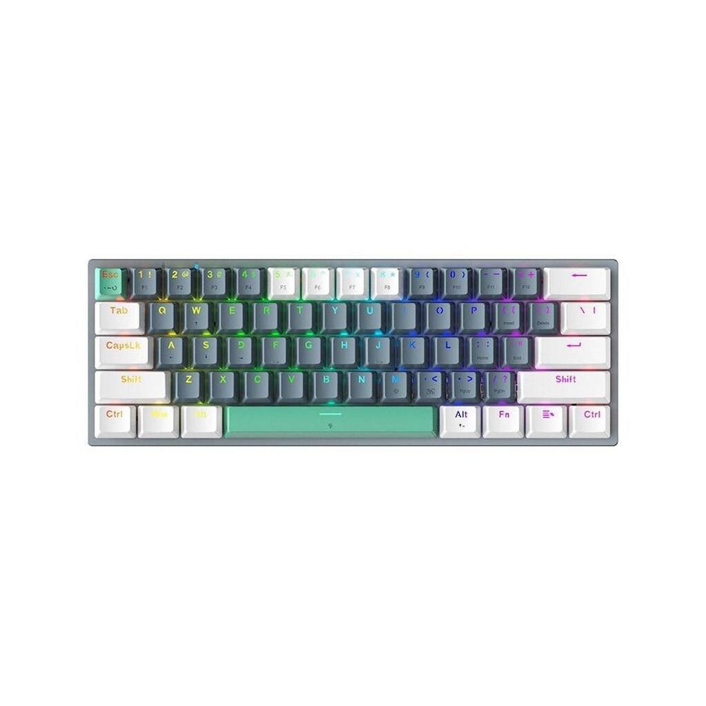 Teclado Mecânico Gamer Machenike K500-B61, RGB, Switch Huano Red, - REF JJ02G0003