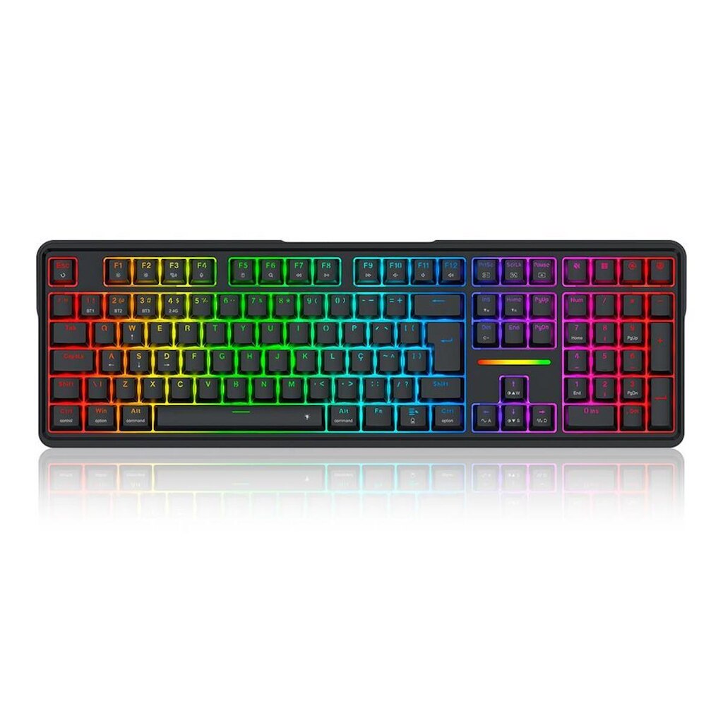 Teclado Mecânico Gamer Redragon Antonium Pro RGB Preto