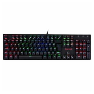 Teclado Mecânico Gamer Redragon Mitra RGB Preto Switch Vermelho ABNT2