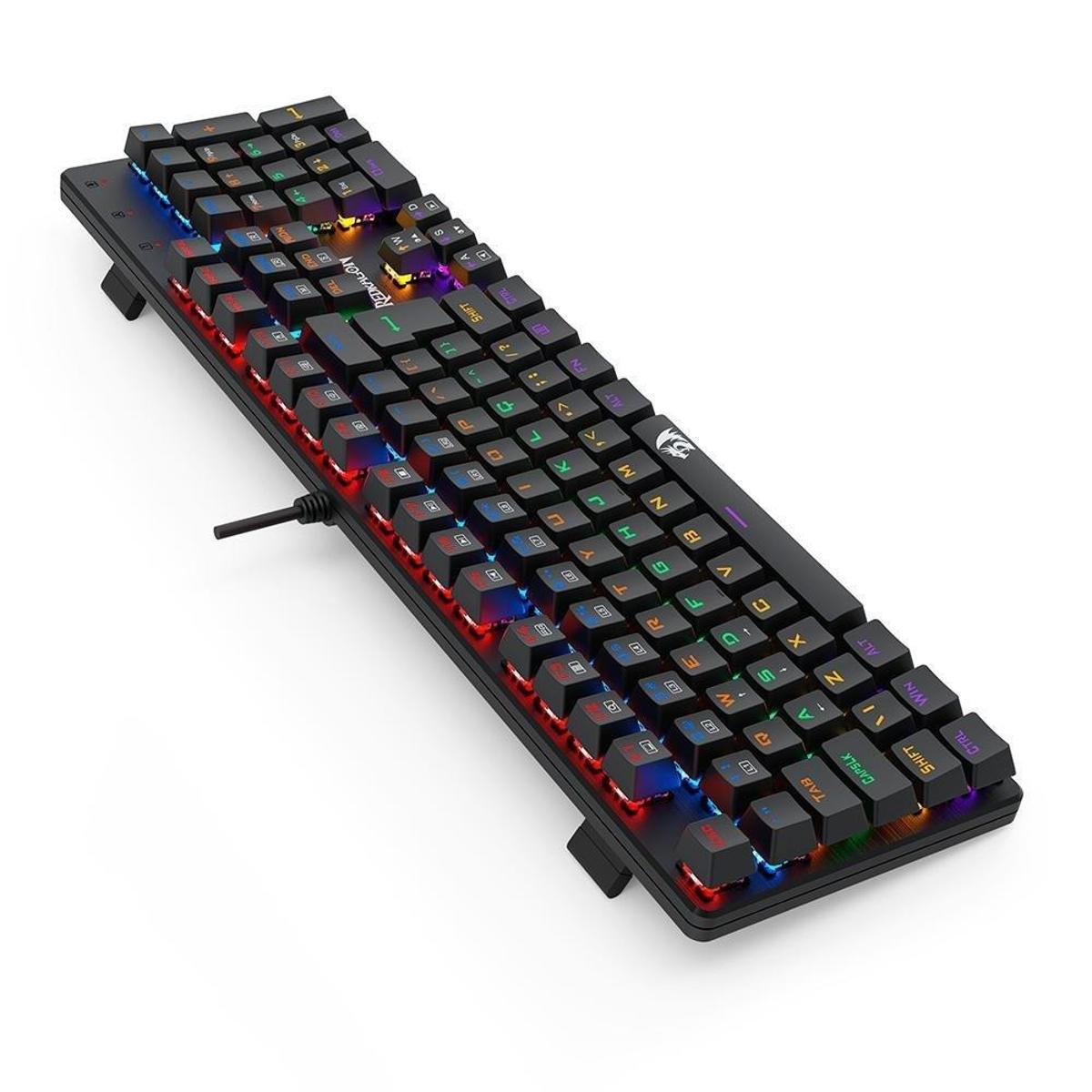 Teclado Mecânico Gamer Redragon Valheim Rainbow, Switch Brown, ABNT2 ...
