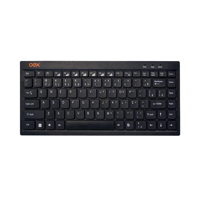 TECLADO MULTÍMIDIA COM FIO OEX TC301 MINI FLAT