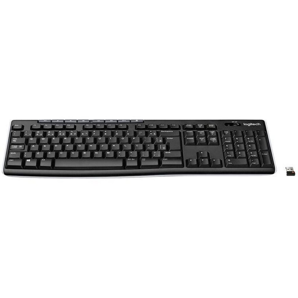 Teclado sem Fio Logitech ABNT2 Preto K270