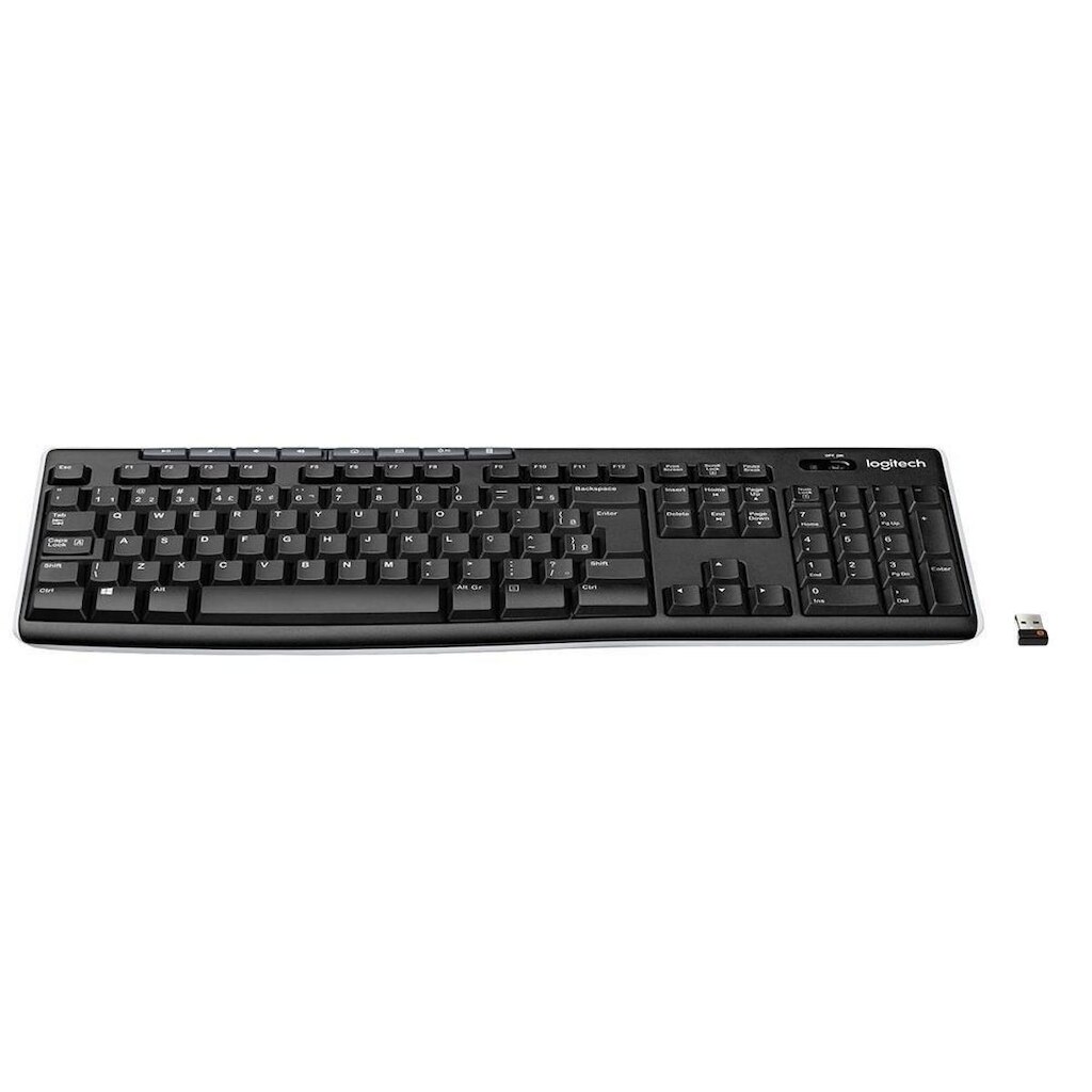 Teclado sem fio Logitech K270 com Teclas de Mídia, Conexão USB, Pilhas Inclusas - 920-004427