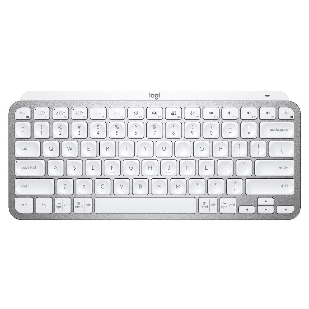 Teclado sem Fio Logitech MX Keys Mini - Padrão US - Cinza - Bluetooth - 920-010506