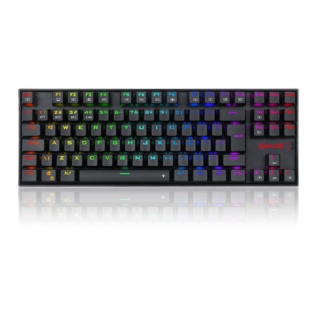Teclado Sem Fio Mecânico Gamer Redragon Kumara Pro, RGB, Wireless e tooth, Switch